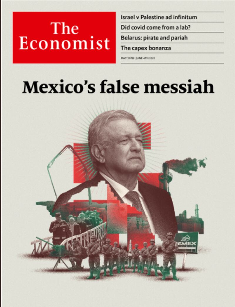 Portada de The Economist del mes de junio, dedicada al presidente López Obrador