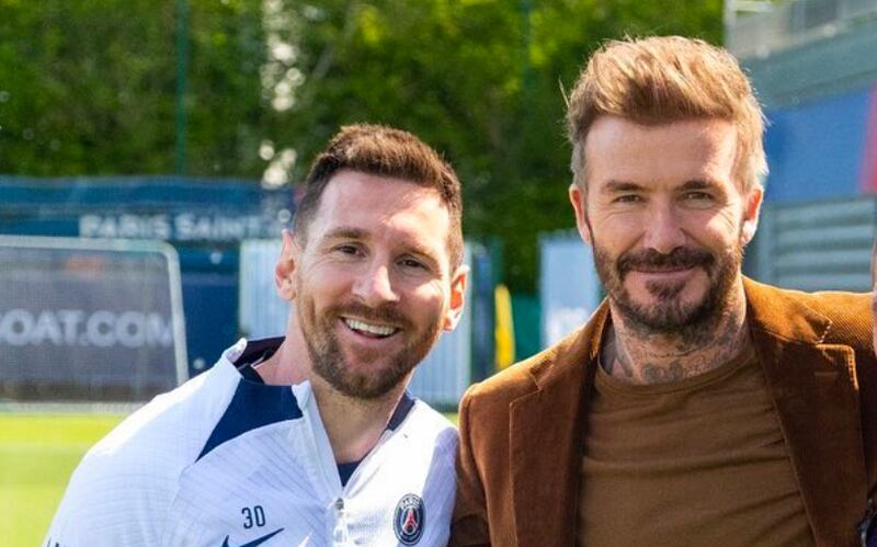 David Beckham le dio la bienvenida a Messi al Inter Miami.