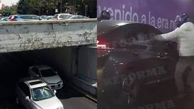 Asaltan a automovilista a punta de pistola en Viaducto Miguel Alemán