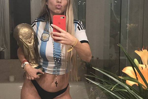 La sexy celebración de Melisia por el pase de Argentina a Rusia 2018