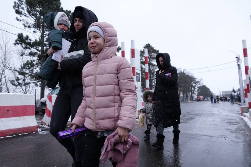 Miles de refugiados de Ucrania migraron hacia ciudades fronterizas buscando refugio tras la guerra contra Rusia (Cuartoscuro).
