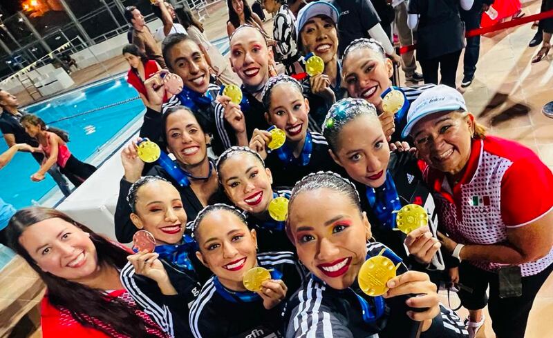 La Selección mexicana de natación artística ganó cuatro medallas de oro en el mundial de la espcialidad realizado en Soma Bay, Egipto.