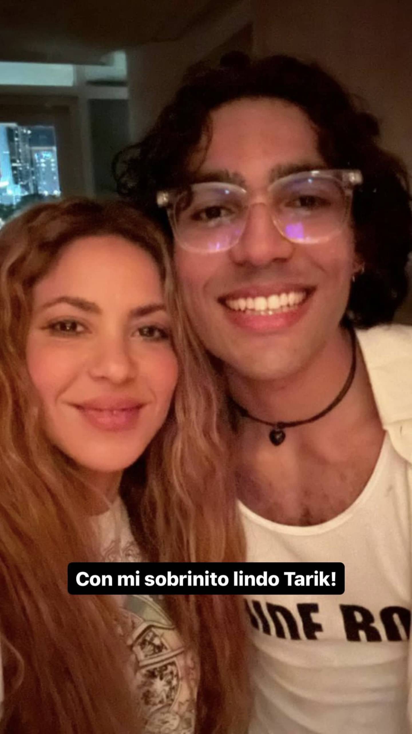 Shakira y su sobrino Tarik Mebarak