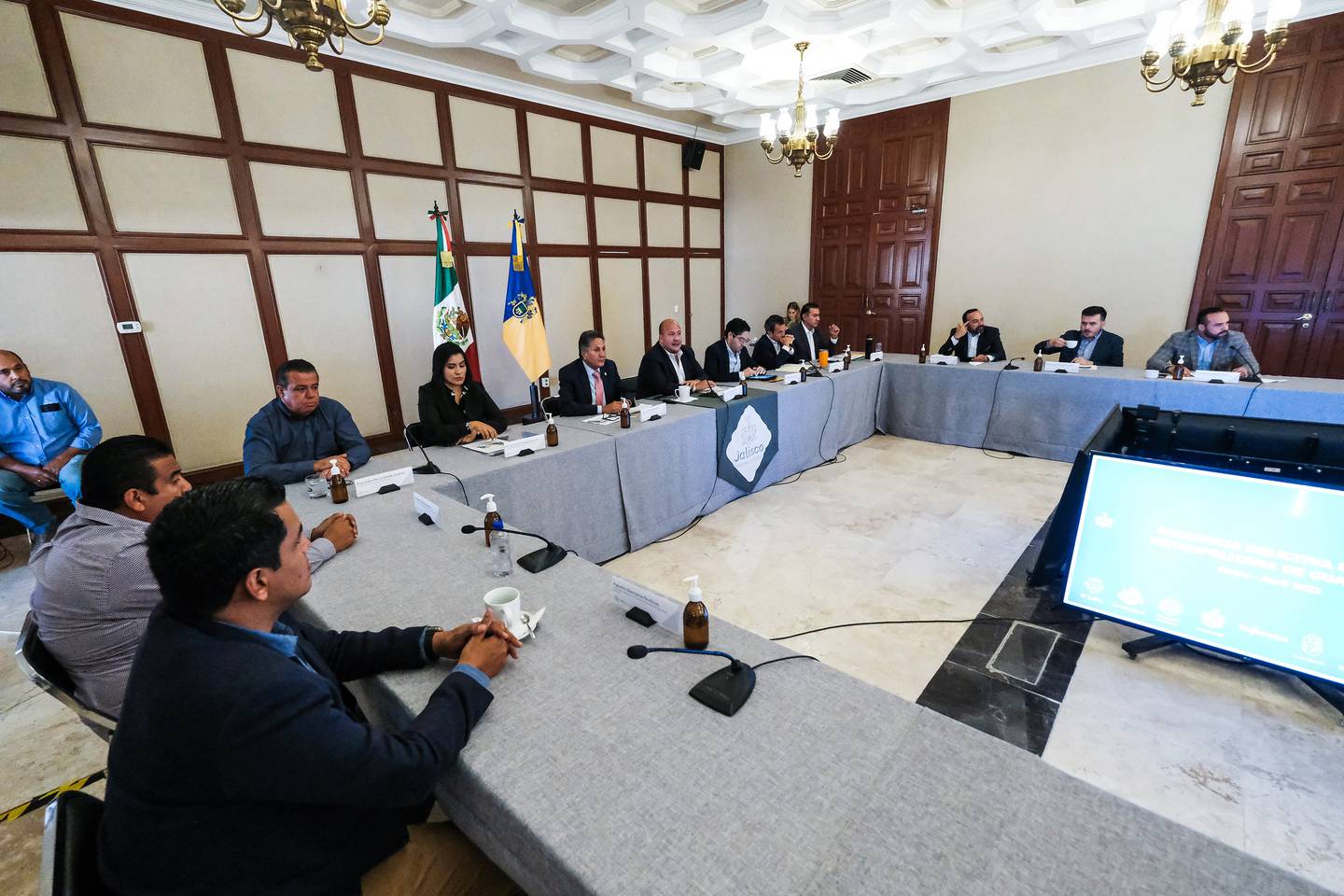 En la presentación de los resultados estuvieron presentes los alcaldes de toda la Zona Metropolitana de Guadalajara.