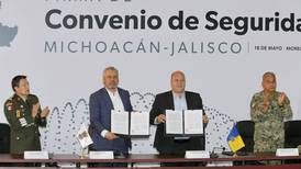 Jalisco y Michoacán firman acuerdo para reforzar seguridad entre ambas entidades