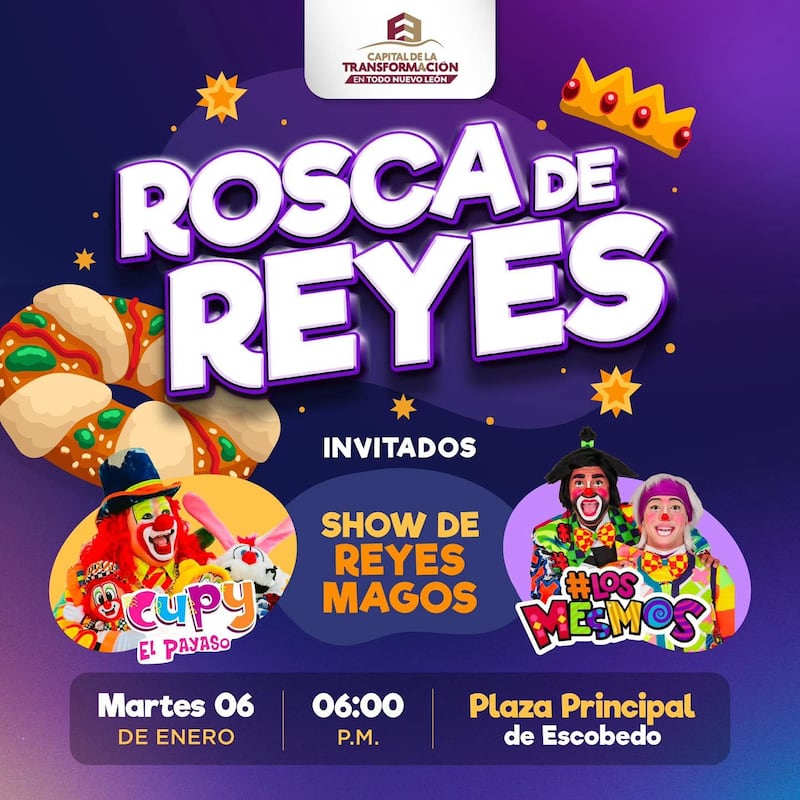 En Escobedo habrá seis eventos para partir la rosca.