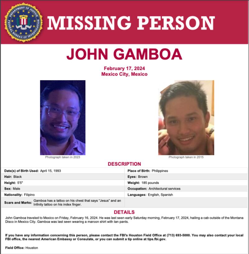 Montana Disco: Desaparece filipino John Gamboa tras tomar taxi al salir de antro en CDMX