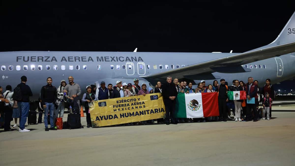 Llegaron al país las personas repatriadas desde Israel. (SRE)