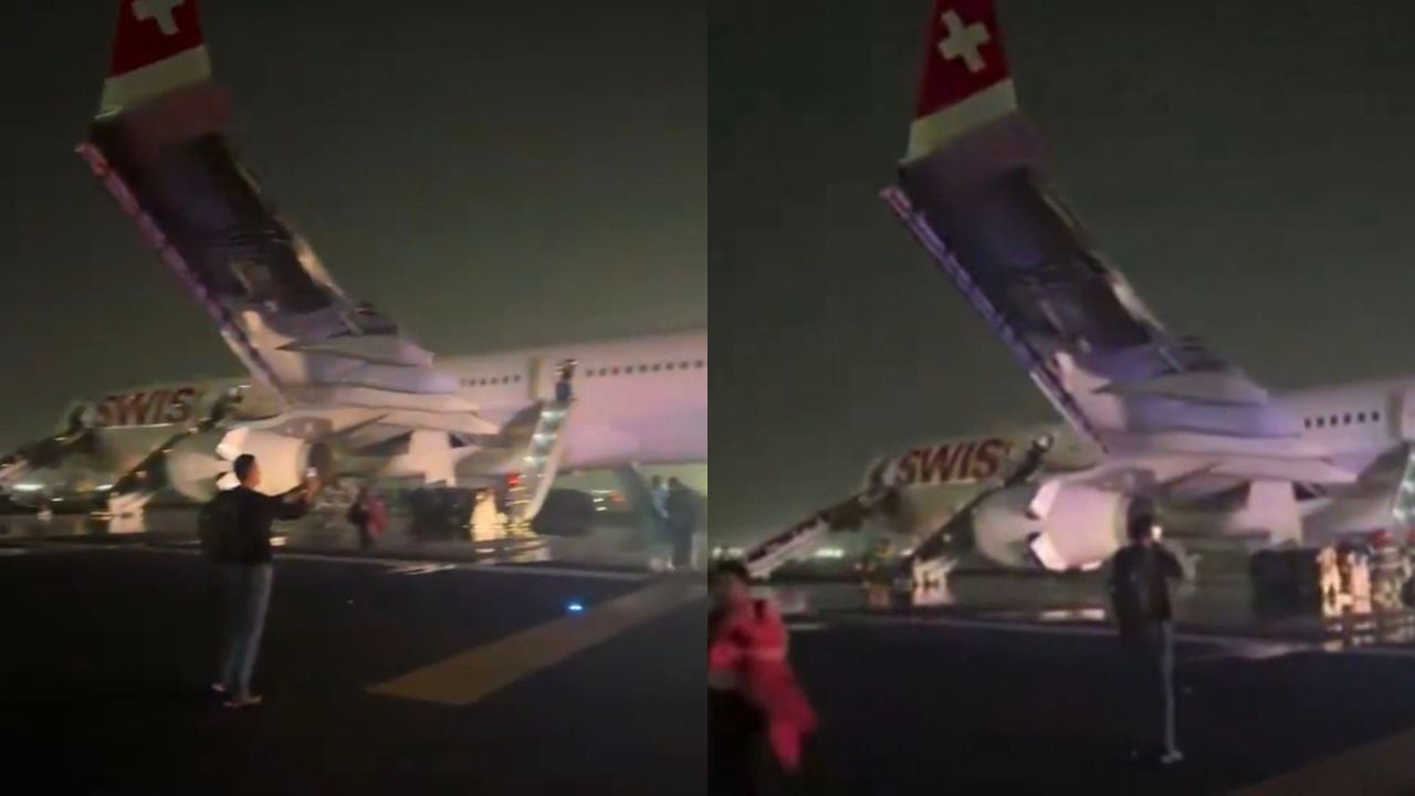 Avión se incendia en el Aeropuerto Internacional Indira Gandhi