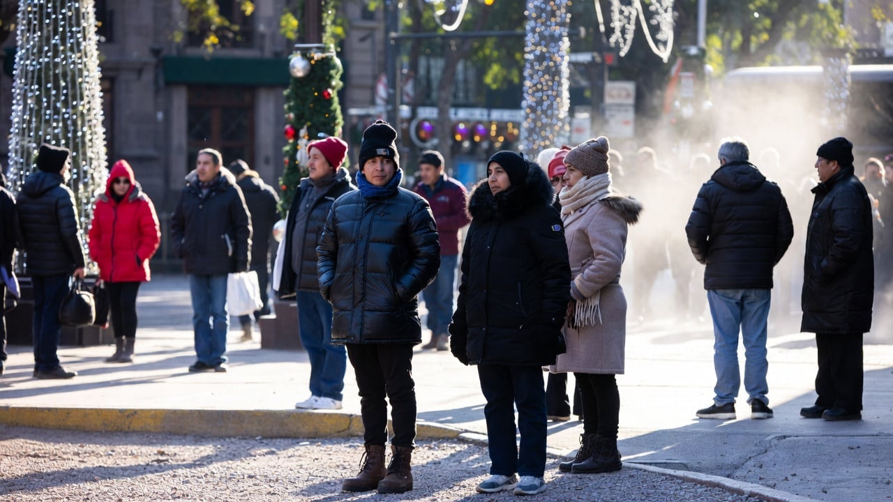 El mayor descenso de temperatura se registrará entre las 02:00 y 08:00 horas del sábado 3 de enero