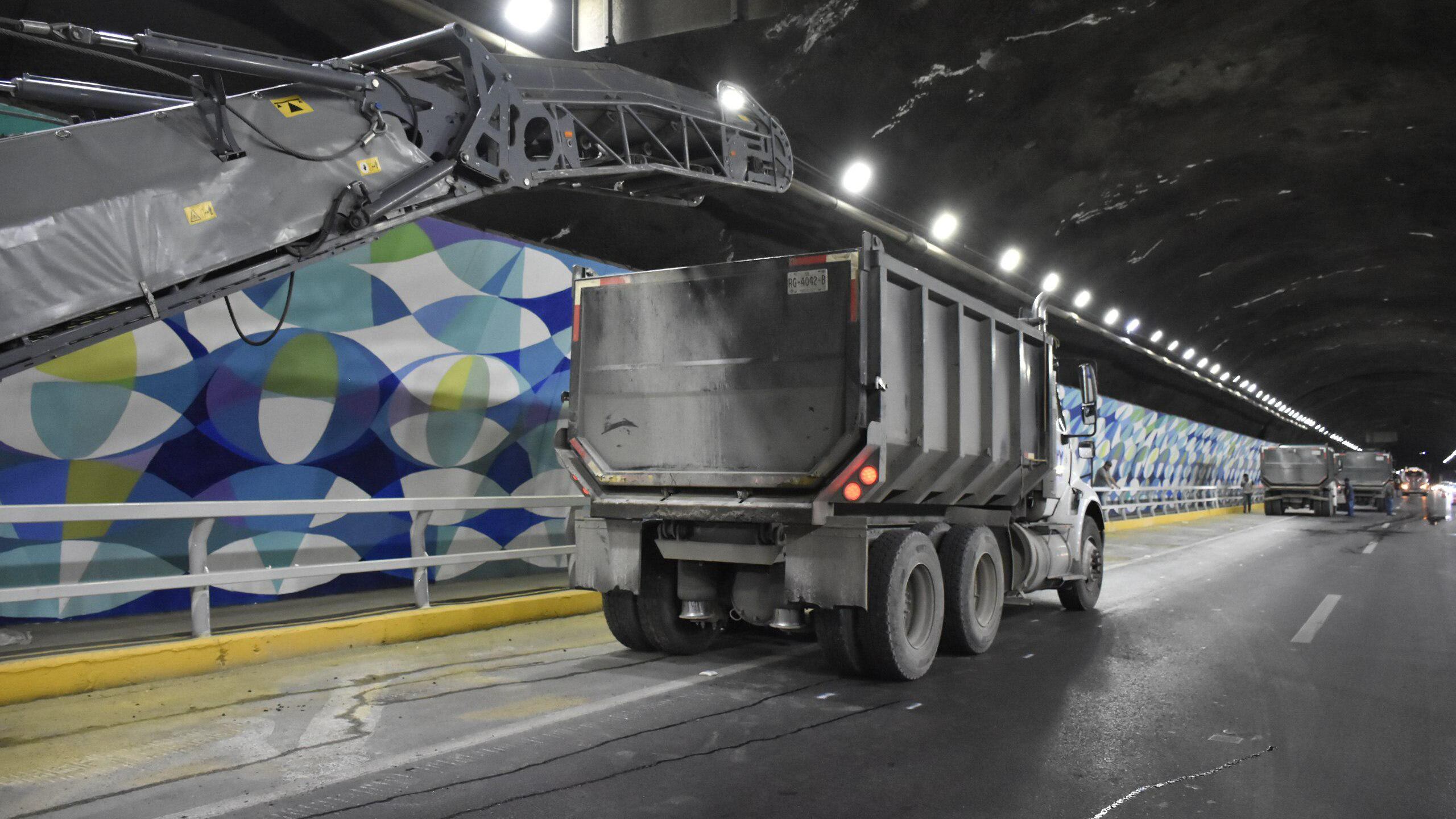 Los trabajos en el sentido de San Pedro iniciaron la madrugada del martes.
