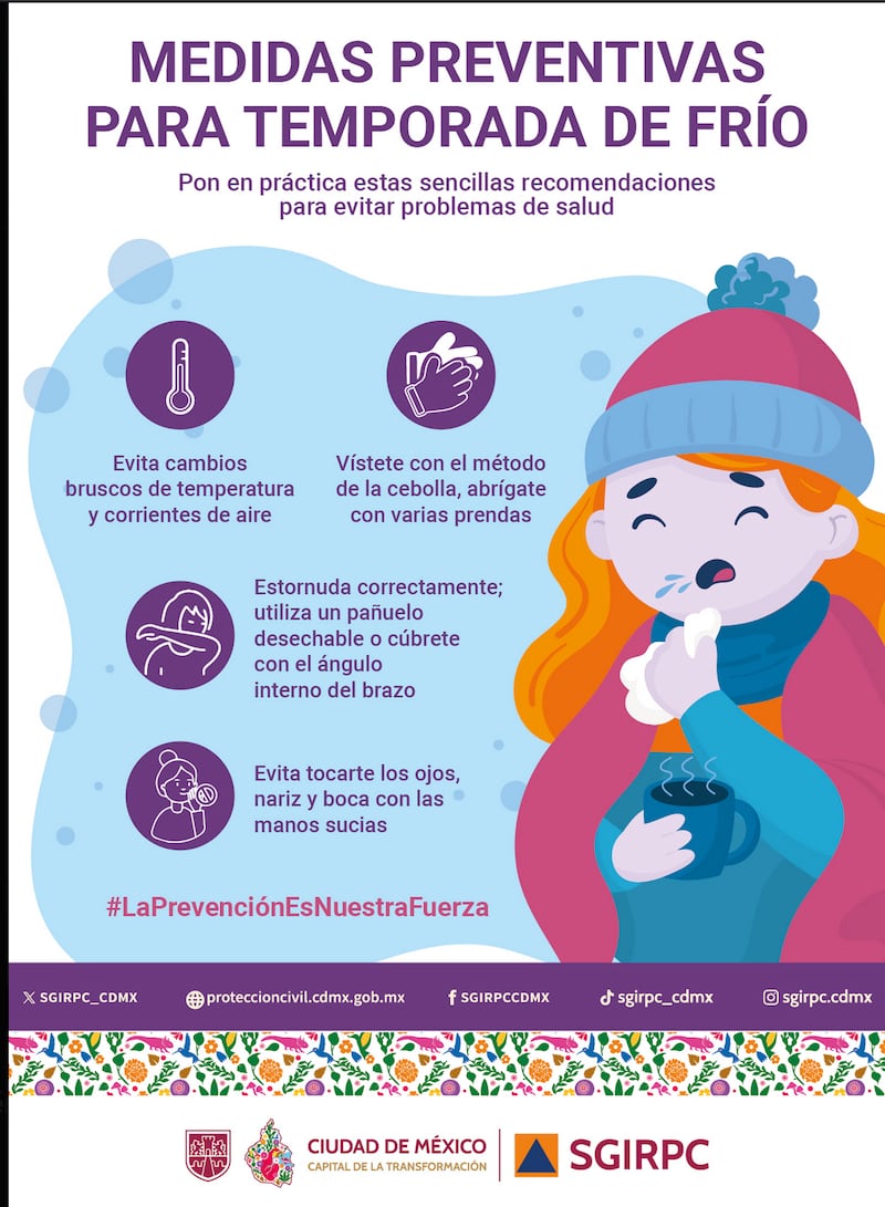 Medidas preventivas baja temperatura