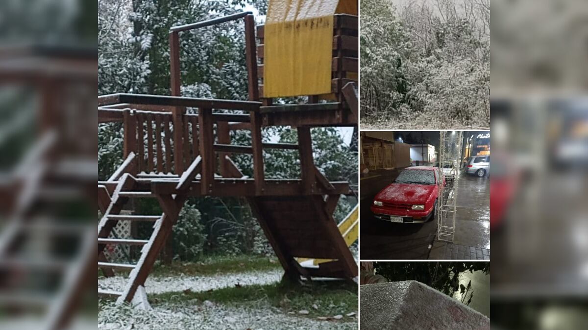 El paisaje invernal prevaleció desde la noche del lunes en la zona citrícola.