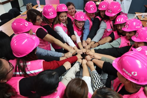 Suman 640 mujeres inscritas en el programa Cascos Rosas de Agua y Drenaje