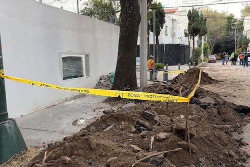 ¡Los cacharon! Suspenden obra clandestina que destrozó calles en la alcaldía Benito Juárez