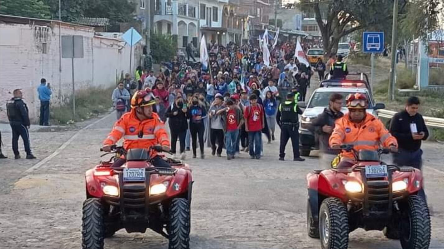 Peregrinos a Cristo Rey.
