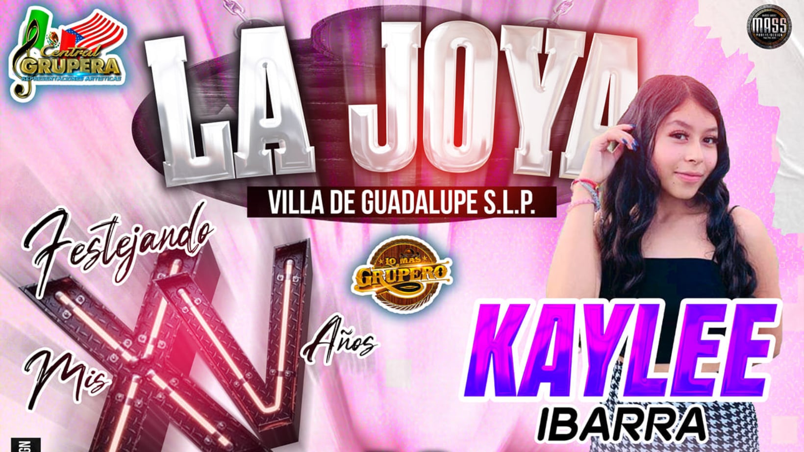 Kaylee, prima de Rubí convoca a su fiesta masiva de XV años en SLP