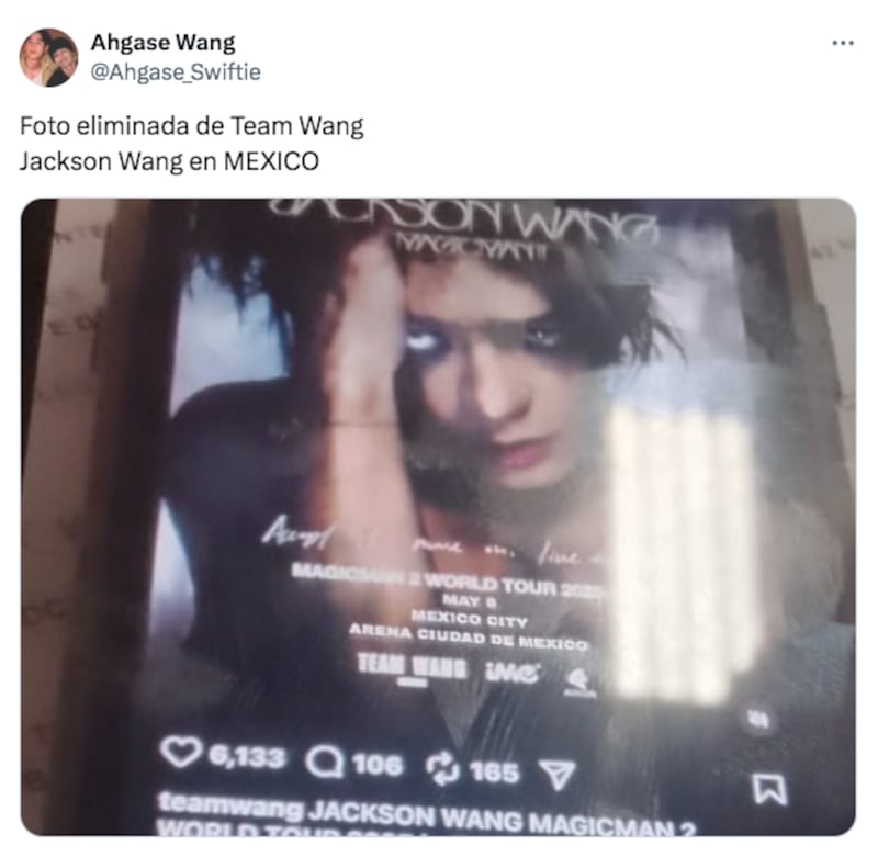 Supuesta filtración de concierto de Jackson Wang en México