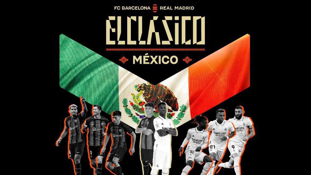 Clásico Barcelona Real Madrid CDMX Monumento a la Revolución 19 de marzo 2023