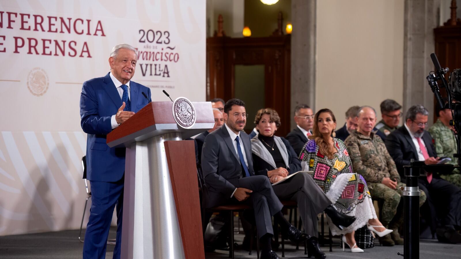 El presidente presentó avances en los trenes de México