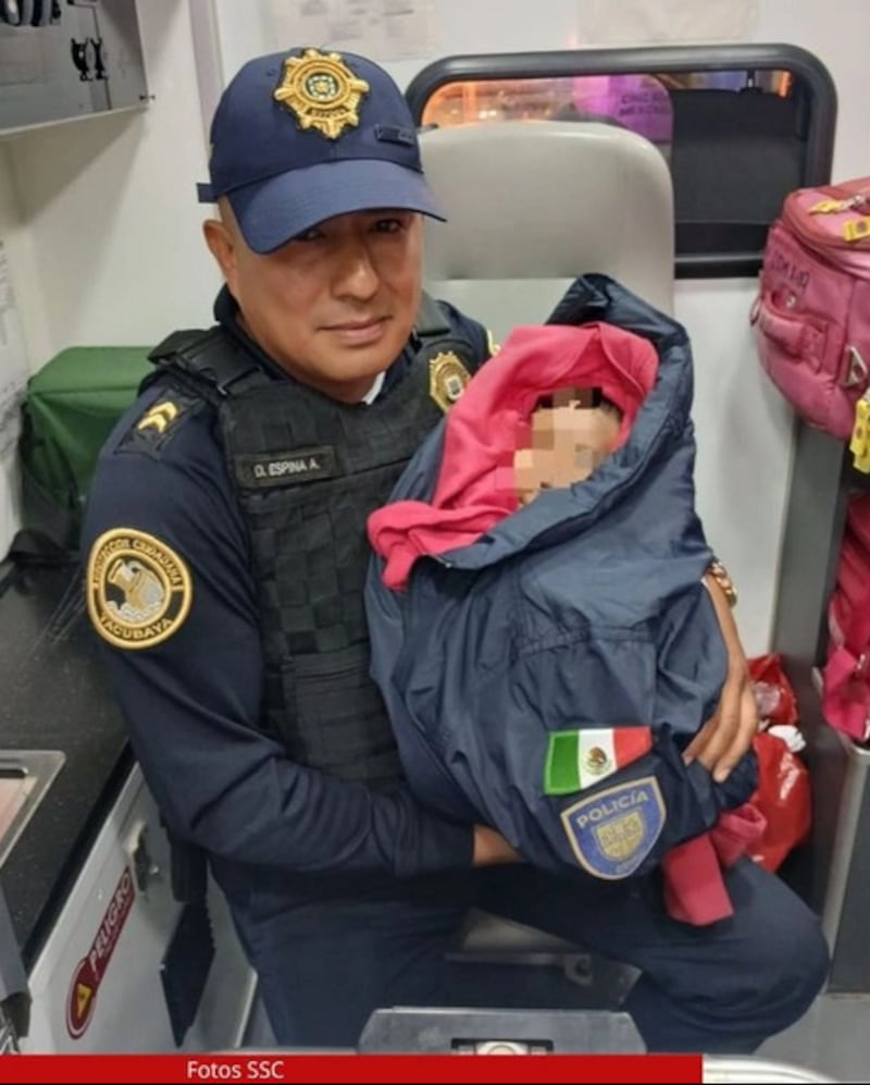 Bebé rescatado en Tacubaya