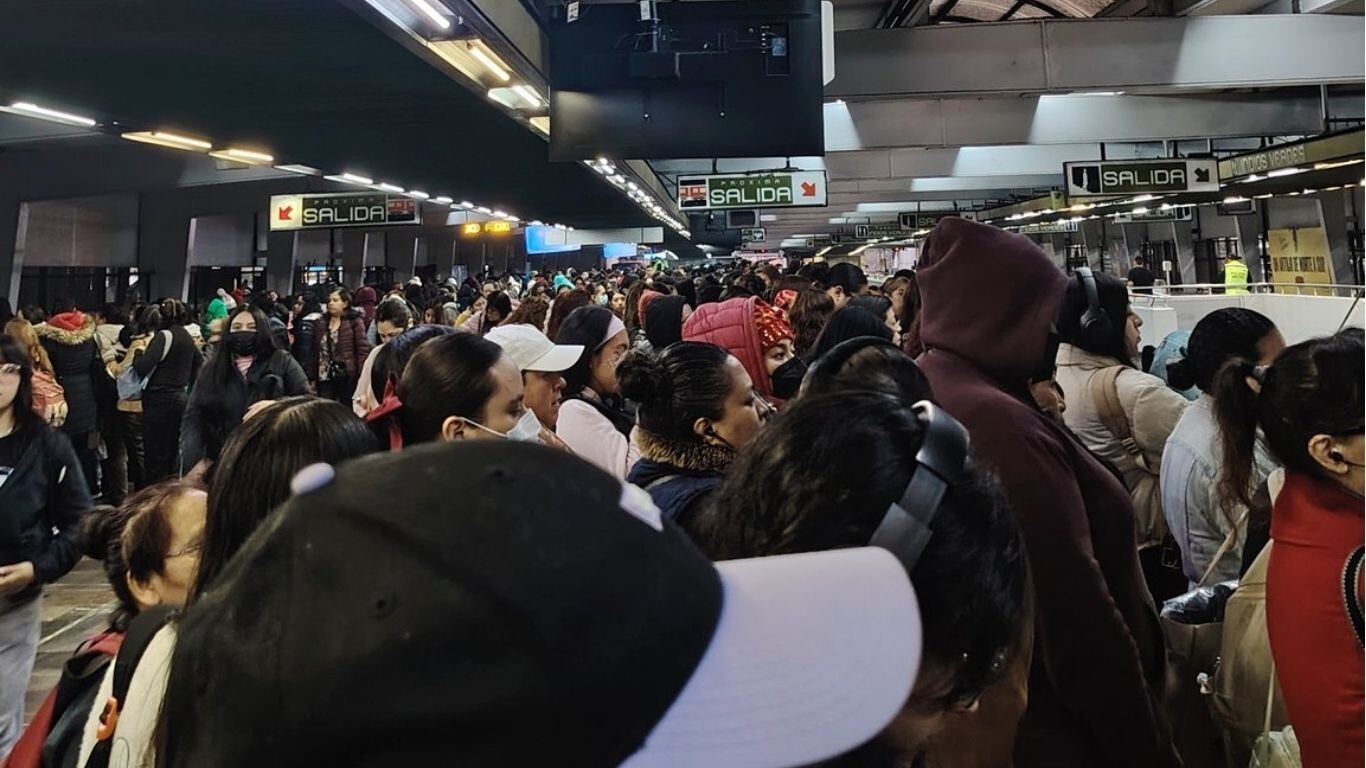 Alta demanda en el Metro de la CDMX