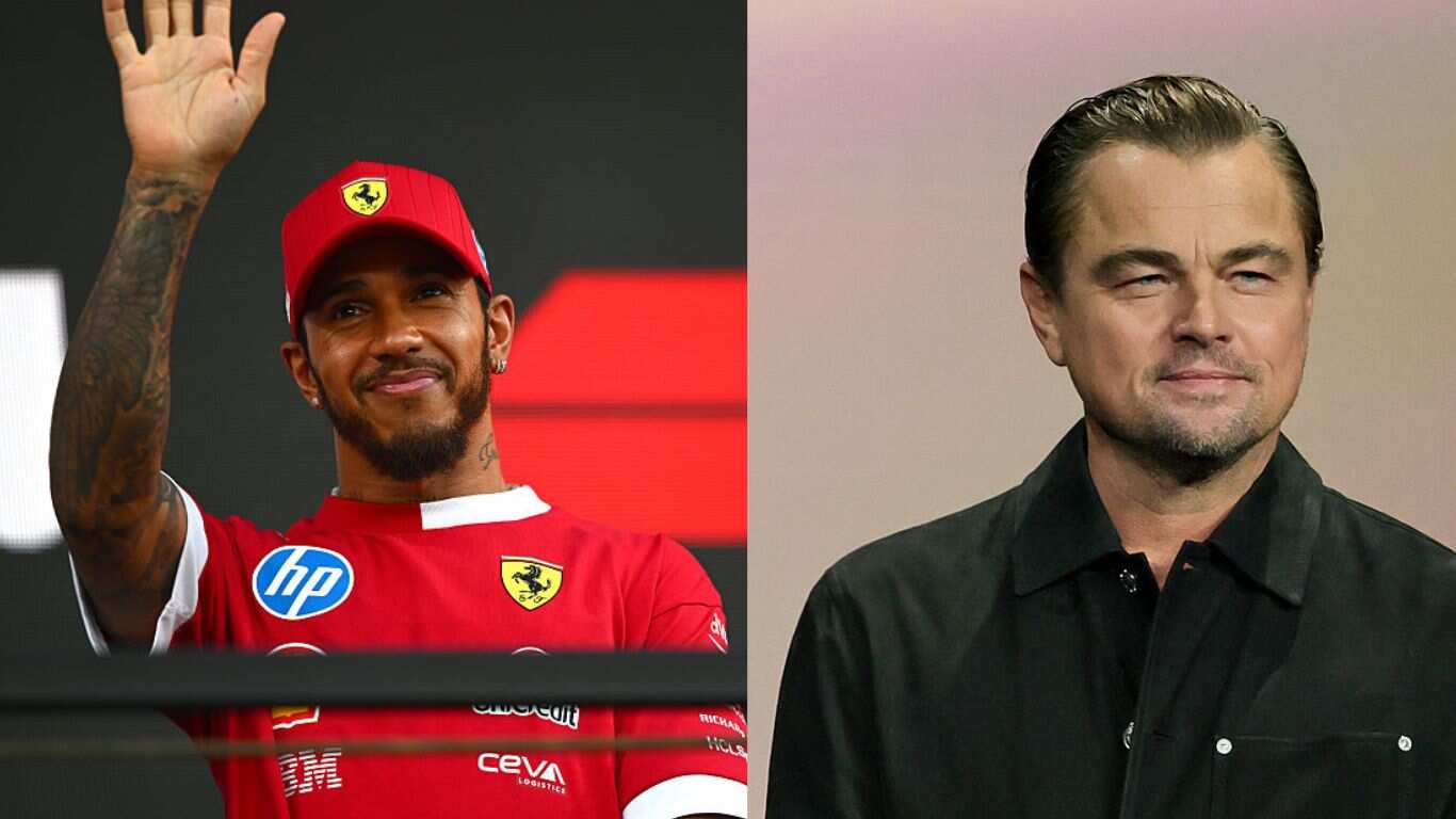Lewis Hamilton y Leonardo DiCaprio