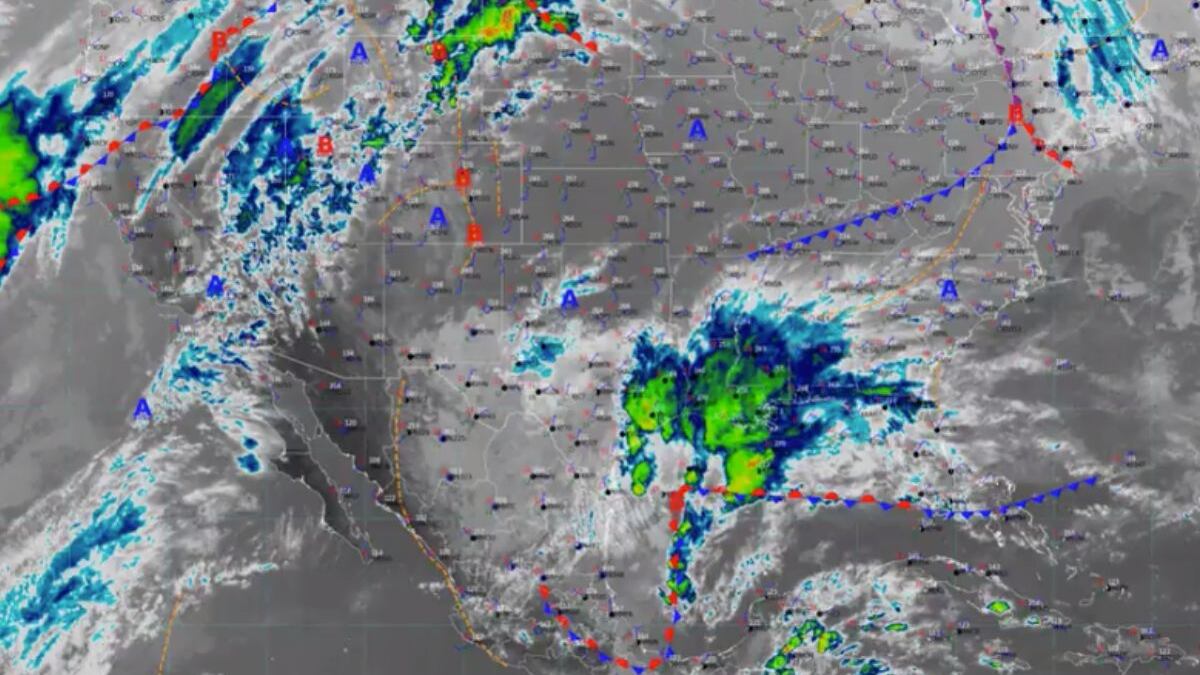 Frente frío 9 se extiende con lluvias intensas en el país.