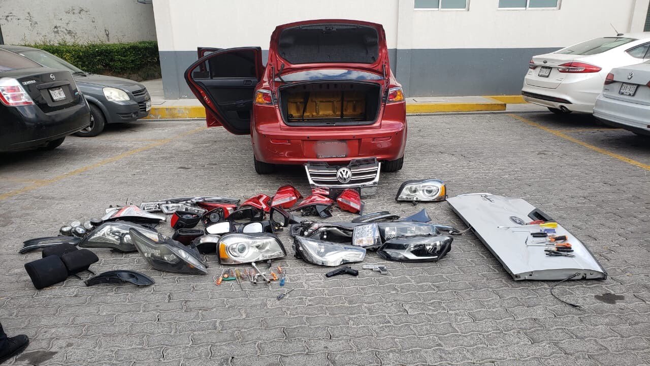 Foto SSC. Robo de autopartes en la CDMX