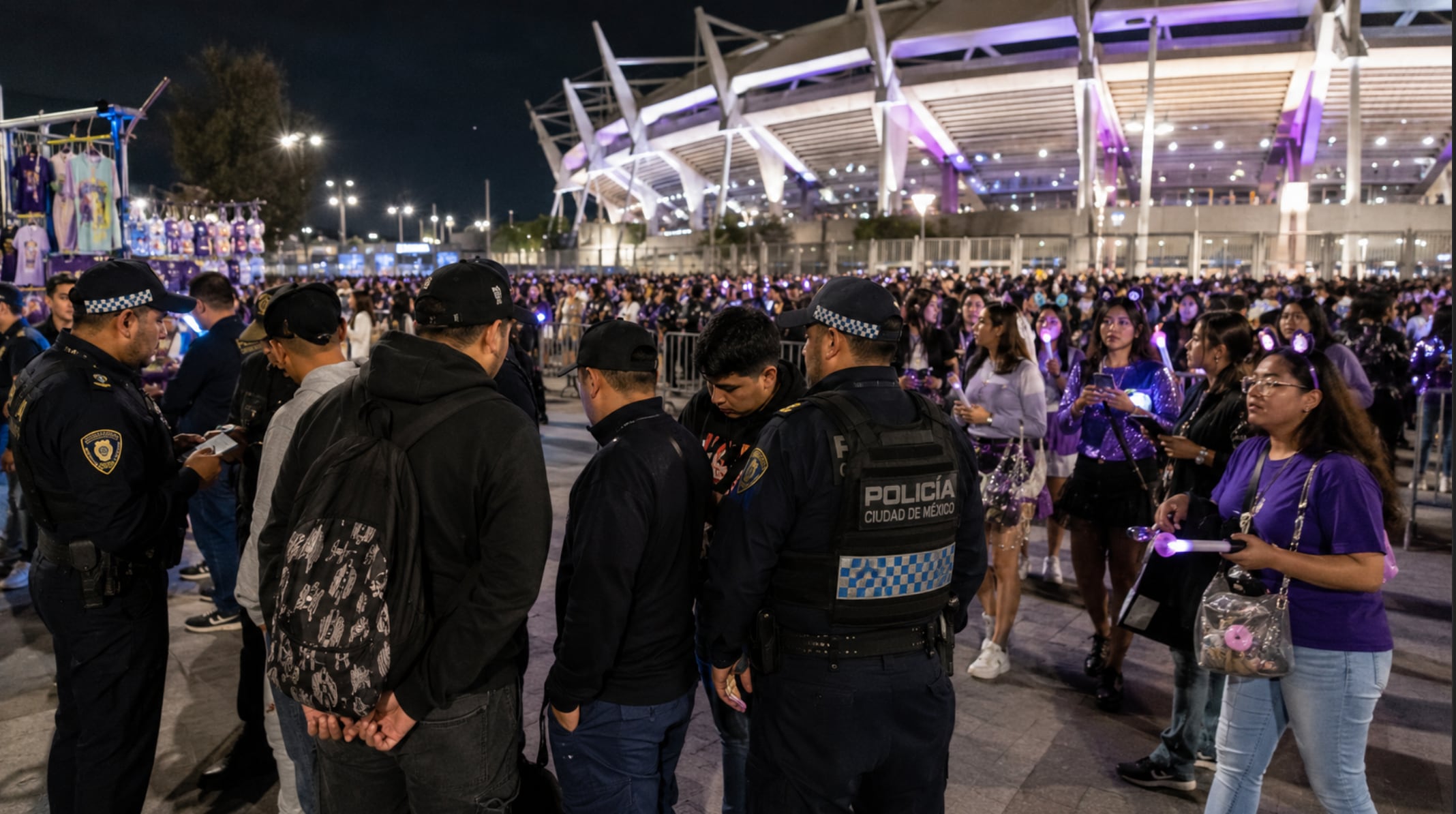 Caen presuntos revendedores en concierto de BTS: SSC detiene a 14 