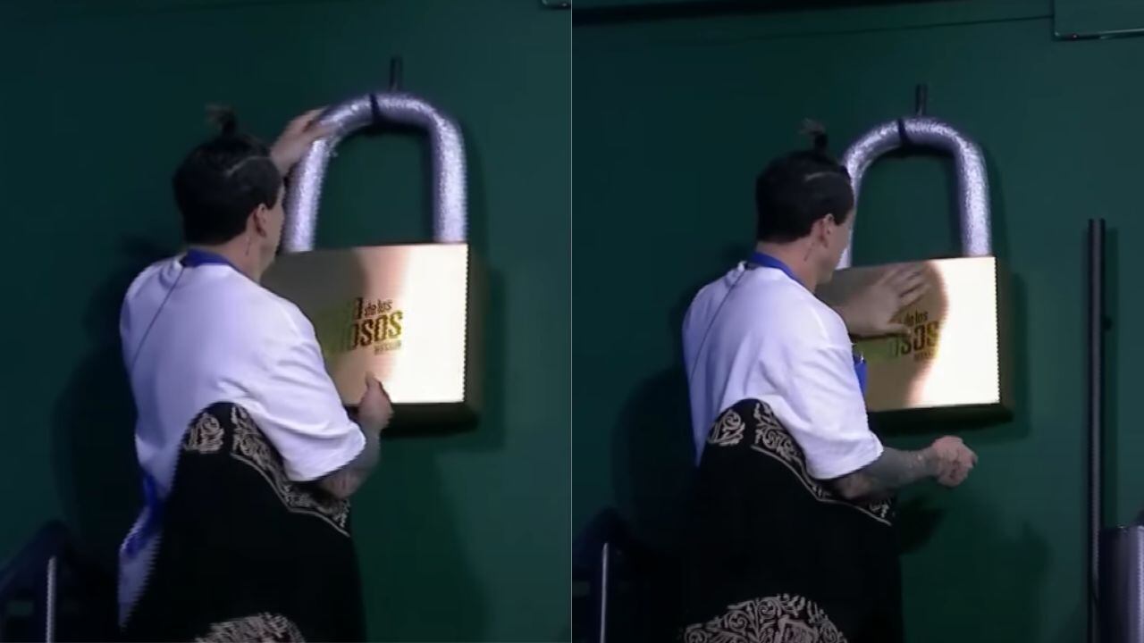 Agustín cerrando la suite del líder de LCDLFM