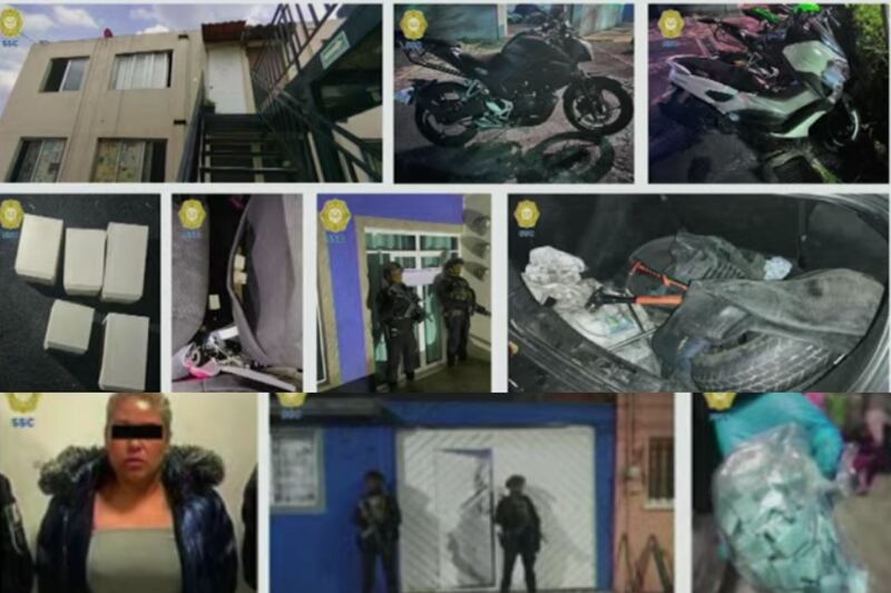 Resultado de cateos por robo en Plaza Antara.