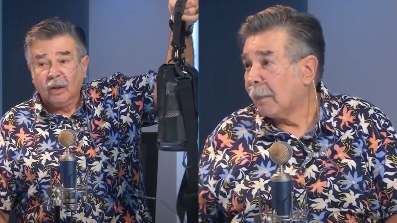 Jorge Ortiz de Pinedo con su concentrador de oxígeno