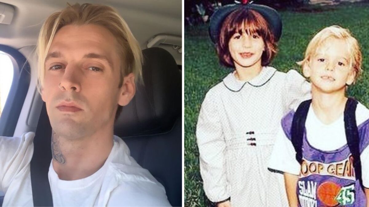 Aaron Carter y su hermana melliza