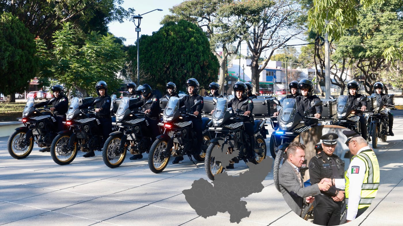 Entregan 140 motocicletas a la Secretaría de Seguridad Jalisco. CORTESÍA/ GOBIERNO DE JALISCO/ CANVA