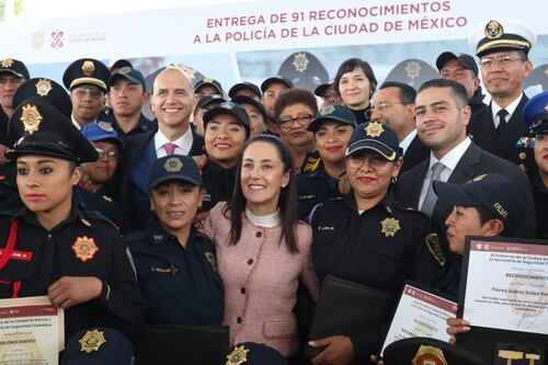 Reconoce Sheinbaum a Policía de CDMX: ‘Hemos logrado lo que parecía imposible’