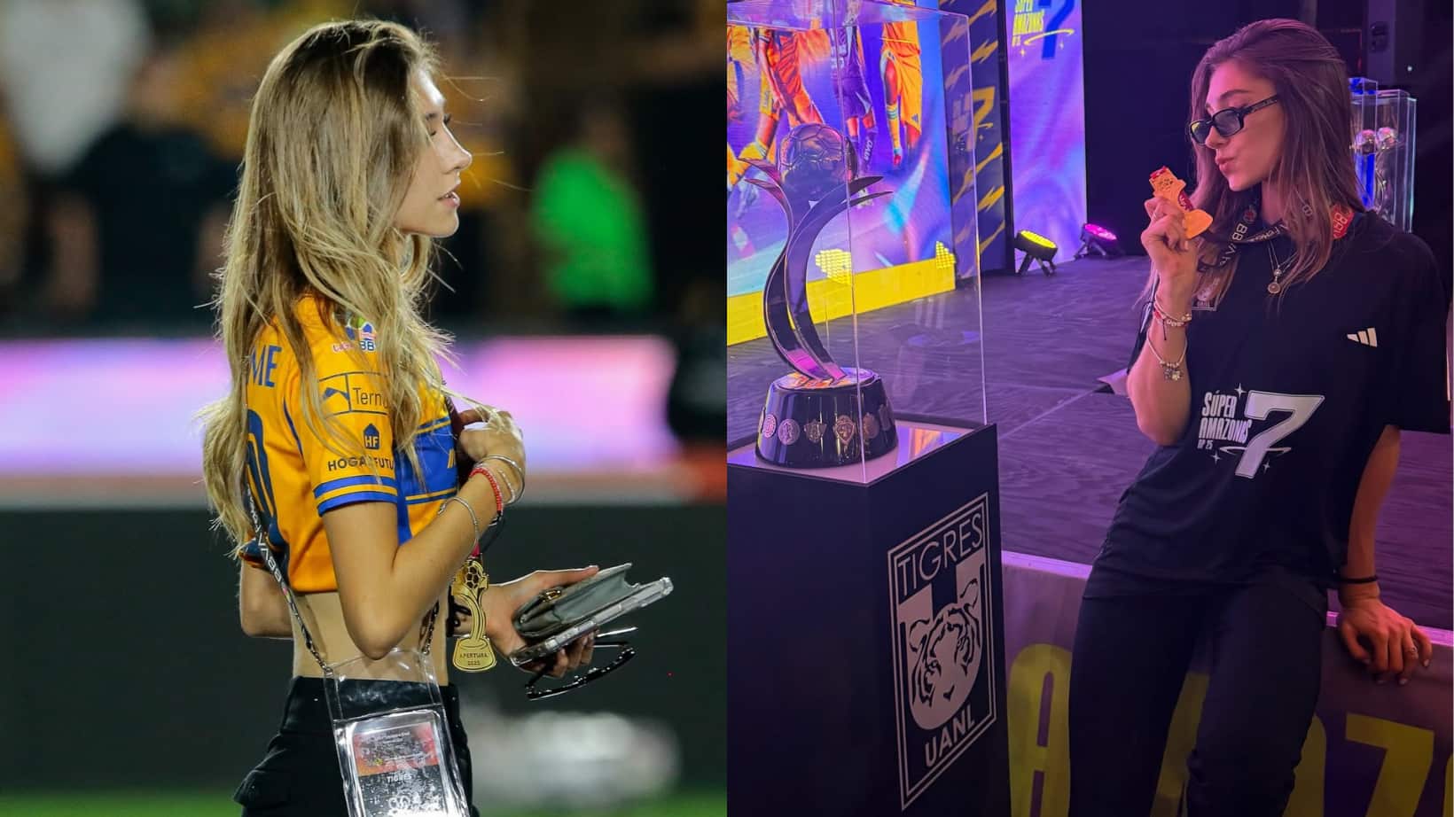 Tatiana Flores celebró el campeonato de Tigres Femenil.