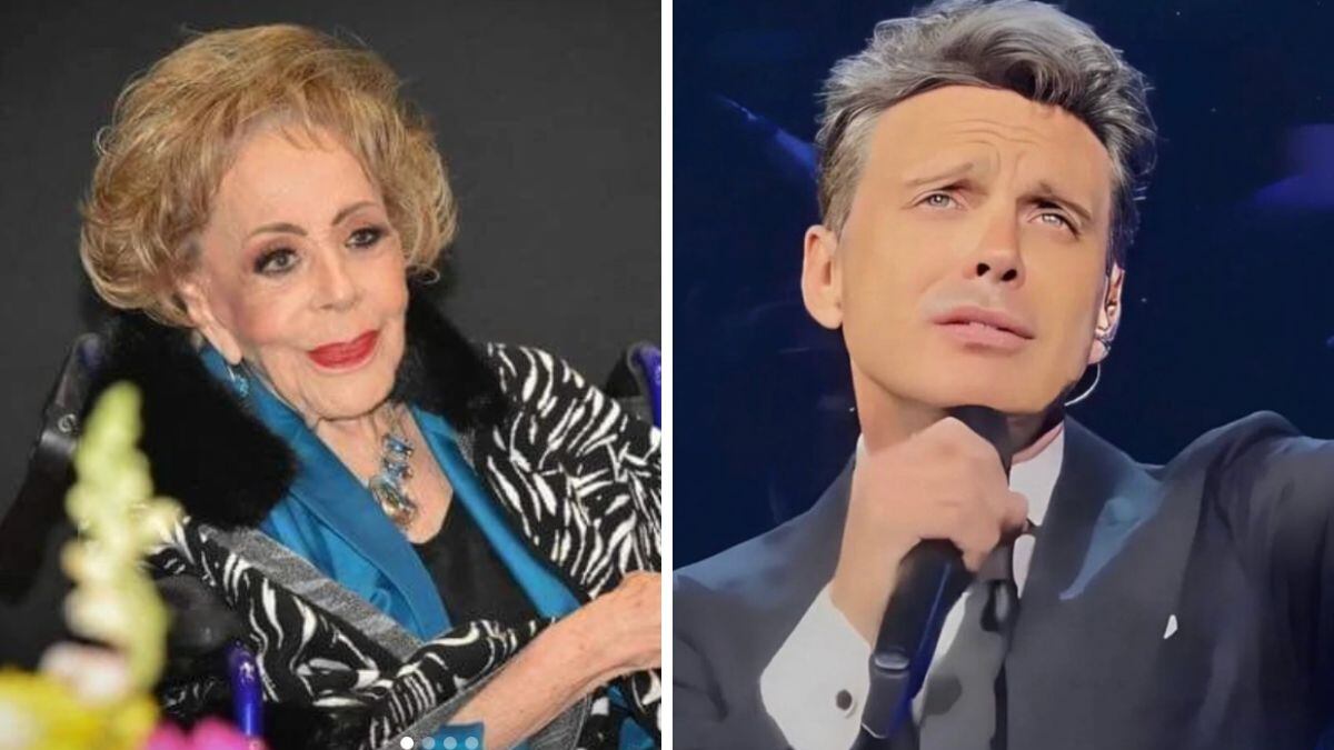 Silvia Pinal y Luis Miguel