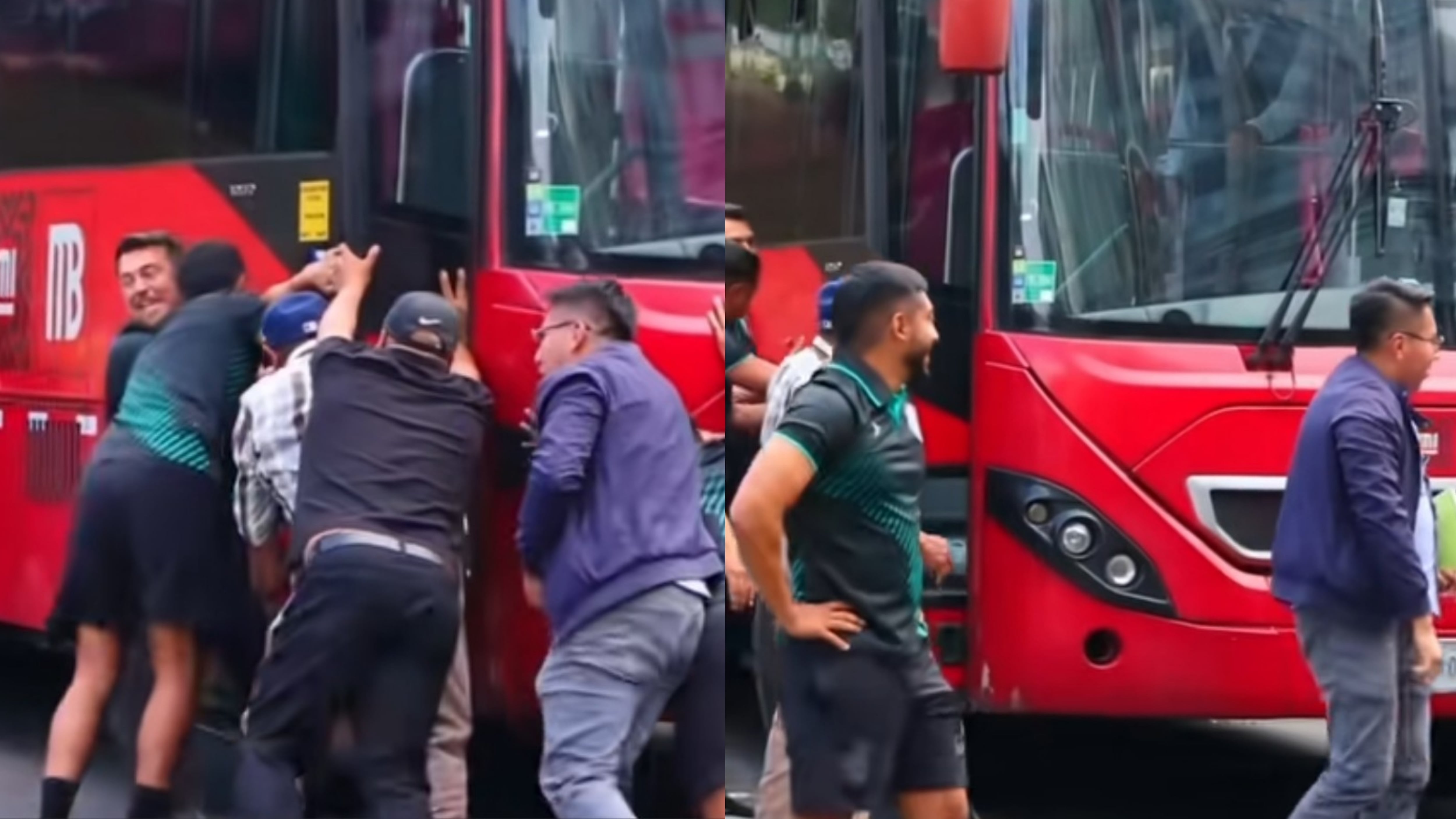 Jugadores profesionales ayudaron a mover Metrobús.