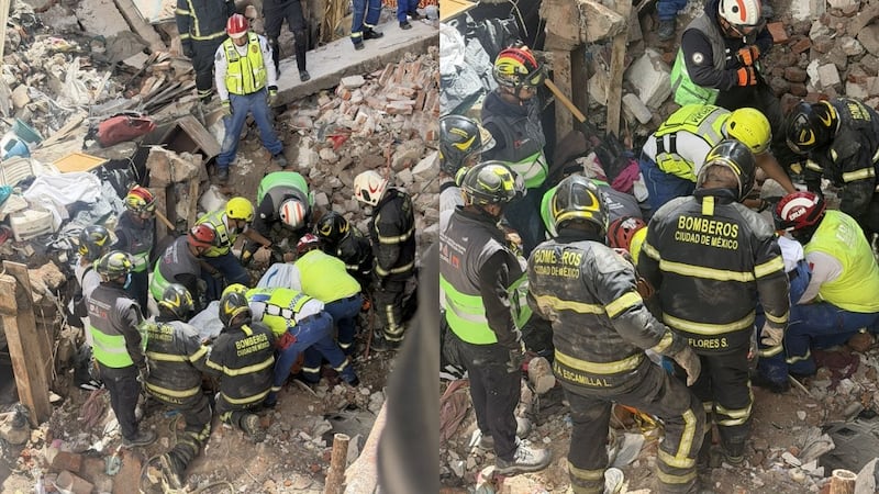 Derrumbe en vivienda de la Roma moviliza a rescatistas; hallan un cuerpo sin vida
