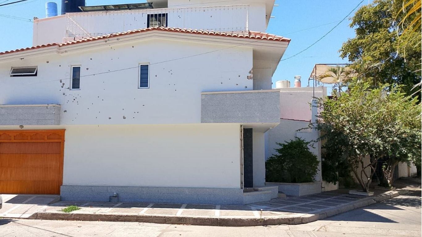 Ataque armado sacude Las Quintas: disparan contra una casa deshabitada en Culiacán
