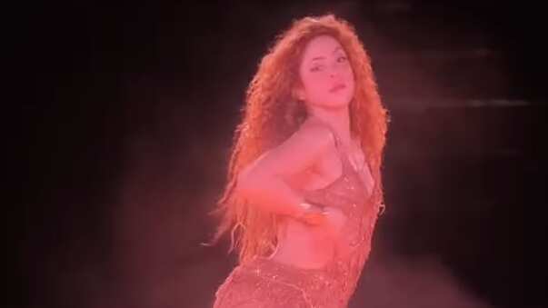 Shakira en su concierto en Lima, Perú.