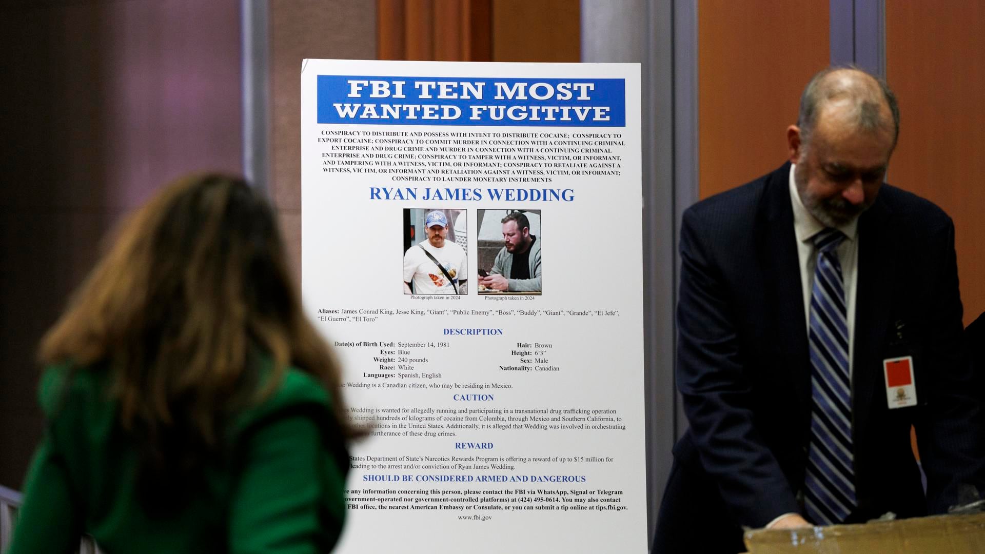 El narcotraficante y exolímpico canadiense Ryan Wedding ha sido detenido, según NBC News