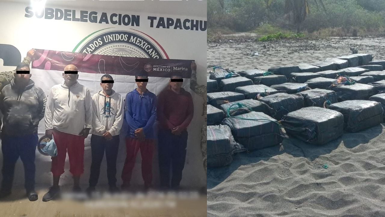 Aseguran droga en aguas de Chiapas