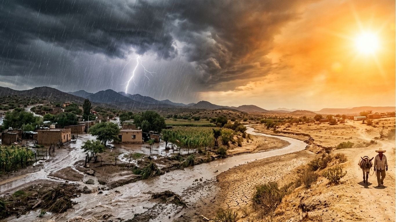 Alertan por lluvias y calor en México