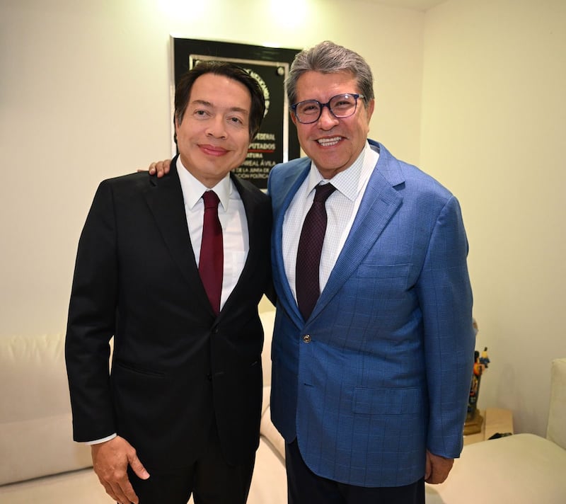 Mario Delgado y Ricardo Monreal