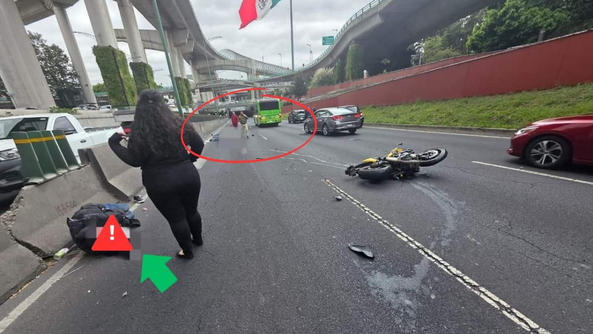 Periférico Sur: Motociclistas chocan a la altura de San Jerónimo; un muerto y varios heridos