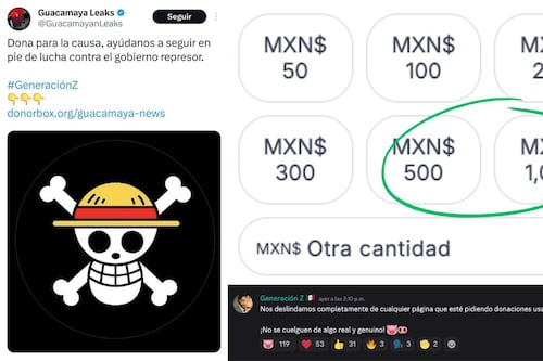 Falsa cuenta de Guacamaya Leaks pide donaciones a nombre de Generación Z México; movimiento se deslinda