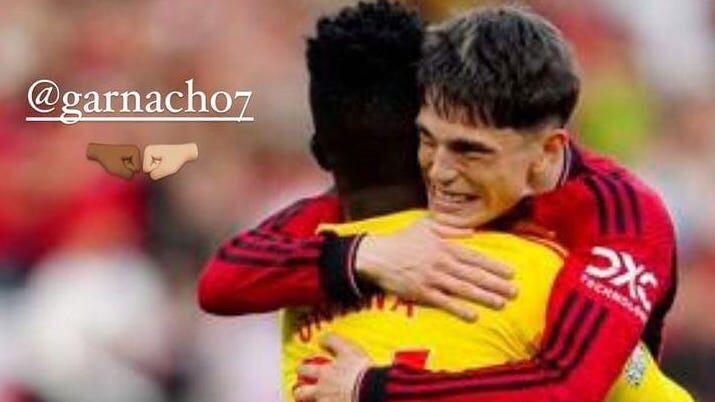 Andre Onana y Alejandro Garnacho