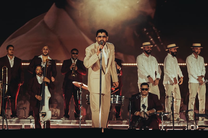 El artista puertorriqueño se presentó en República Dominicana.